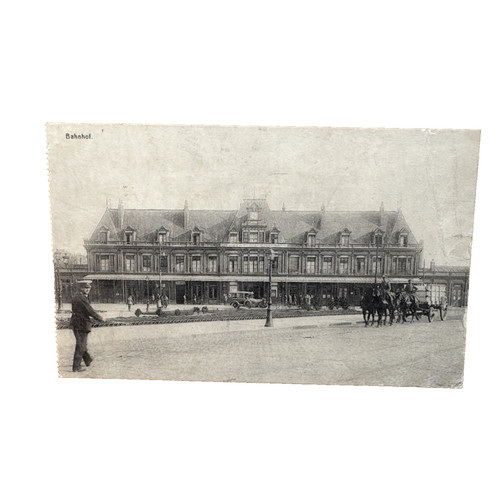 Postkarte bahnhof quentin - postkarte,