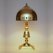 Unikat Art Déco Billardleuchte "DELTA" Messinglampe Tischlampe Salon