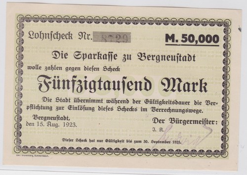 50000 mark banknote inflation - 50000,
