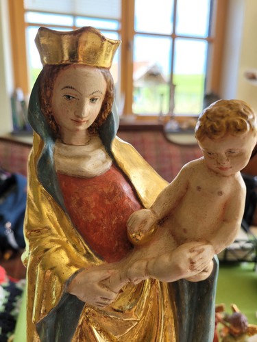 Antike madonna mit - madonna, jesuskind