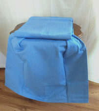 Stoffüberwurf Sofa/Bett, TCM blau, 280x210, Jaquard-Struktur, Neu