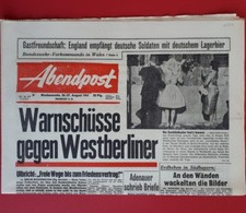 Abendpost vom * 26./27. August