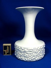  70´s design relief porcelain # Relief Porzellan Vase  Königl. Pr. Tettau 21 cm
