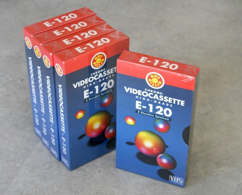 120 chrome videokassette - 5x,