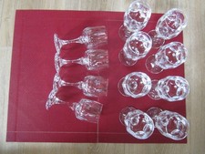 WMF Comtesse?,  12 Weingläser,  schweres Bleikristall, handgeschliffen, Wein