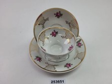 Sammeltasse CP Weißwasser Porzellan Golddekor Rosen Küche Haushalt Deko #253651