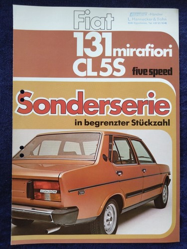 Fiat 131 mirafiori cl5s - 131,