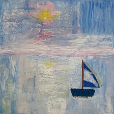 Acrylbild "Segelboot" Bild