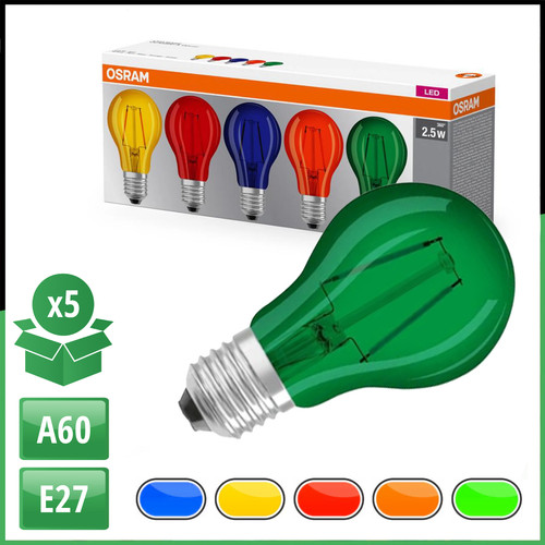 Osram e27 a60 farbige - e27,