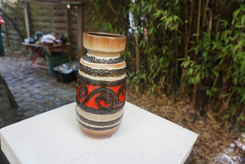 Vase schwarz rot scheurich - schwarz,