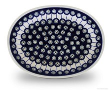 Bunzlauer Keramik Servierplatte / Aufschnittplatte 29,1x22,1x2.8 cm im Dekor 8