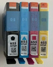 4x original hp 655 SETUP hp deskjet 3525 4615 4625 hp advantage 5525 6525