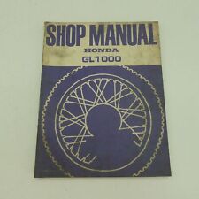 original Honda GL 1000 Goldwing Werkstatthandbuch Reparaturanleitung Shop Manual