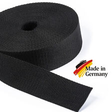 PP-Gurtband, Taschenband, Taschengurt - schwarz - 1,6mm stark, 40mm breit