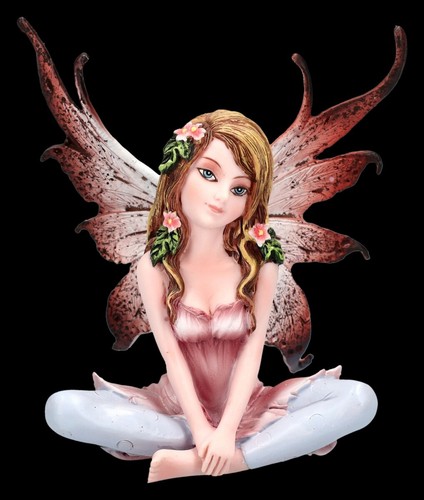 Elfen figur rosa sitzt im - elfen,