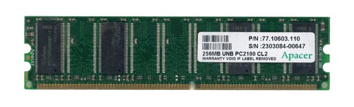Arbeitsspeicher apacer 256mb - arbeitsspeicher,