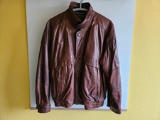 Vintage CLASSIC Lederblouson braun Gr 54 Glattleder