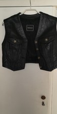 Damen ECHT-LEDER VERSACE-WESTE Gr.S