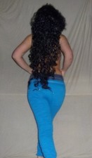 Schöne Damen-Jeans Röhre CRAZY AGE mit Raffungen & Gürtel Türkis Gr. M/40 NEU