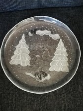 Weihnachtsteller Glas