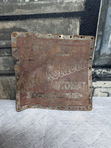 Blechschild schokoladen - blechschild,