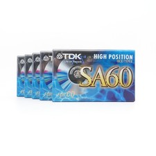 5x MC/ Audiokassetten TDK SA60