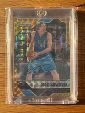 /10 Dirk Nowitzki 2016-17 Panini NBA Prizm GOLD Mosaic Auto Autograph Mavs