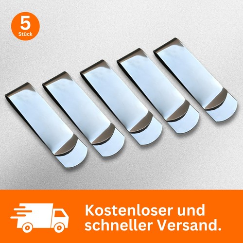 Edelstahl geldklammern - 5x,