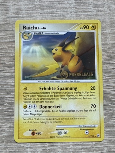 Raichu prerelease 99 - prerelease, 27/99