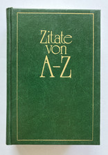 Zitate von A - Z gebundene