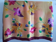 Seidentuch Halstuch Damen aus 100 % Maulbeerseide ca. 110 x 105 cm