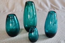 Set 4 Vasen Blau-Grün Wilhelm