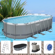 Bestway Power Steel 549x274x122cm Pool Filterpumpe und Zubehör Gartenpool 56710
