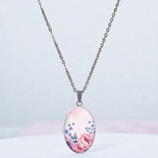 Halskette Mit Anhänger Oval