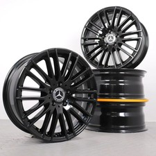 18Zoll Mercedes C-Klasse Original Alufelgen W206 S206 Felgen A2064014900 schwarz