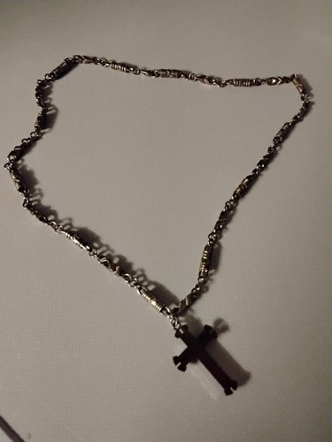 Modeschmuck kreuz mit kette - ,