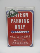 Bayern Parking Only Blechschild/Blechpostkarte - 10,5x14,5cm