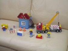 Duplo Groß- Baustelle mit Kran, LKW, Handy alles für den kleinen Bauarbeiter    