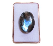 Mondstein Turmalin-Moonstone Tourmaline Cabochon 28x20,3 mm 33 ct. Nr. U34376