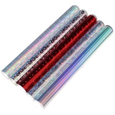 5er set dekorfolie flakes - dekorfolie, bunt