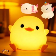 Kinder LED Nachtlicht Silikon Touch Tischleuchte Aufladbar Nachtlampe Dimmbar DE