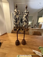 2er Set Asiatische Dekoschirme