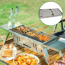 Holzkohlegrill Campinggrill BBQ Klappgrill Picknickgrill Terrasse Tragbar Garten