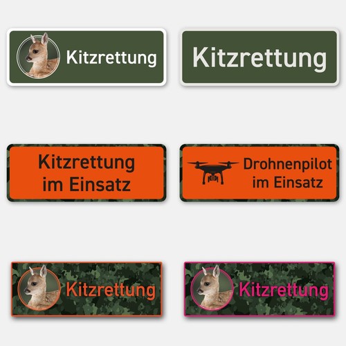 Magnetschild kitzrettung - kitzrettung, im