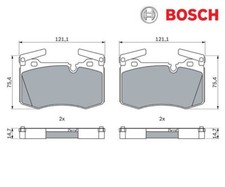 Brake pad set, disc brake