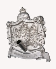 Wandrelief riesen Flaggenhalter Wappenhoflieferant Vintage Geschenk Wappen Löwen