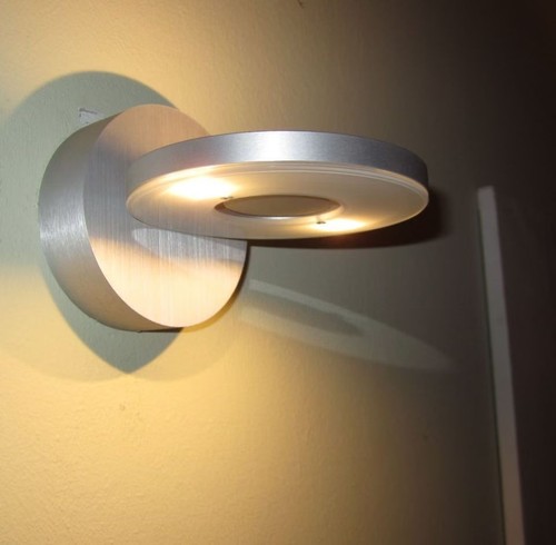 Wandleuchte eos silber - in, rund
