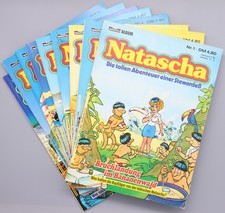 Natascha 1-9 komplett Abenteuer einer Stewardeß Humor Comic Album Bastei Verlag