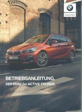 BMW 2er ACTIVE TOURER F45 Betriebsanleitung 2020 Bedienungsanleitung Bordbuch BA