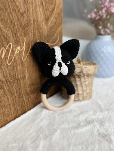 Gehäkeltes maskottchen hund - gehäkeltes,